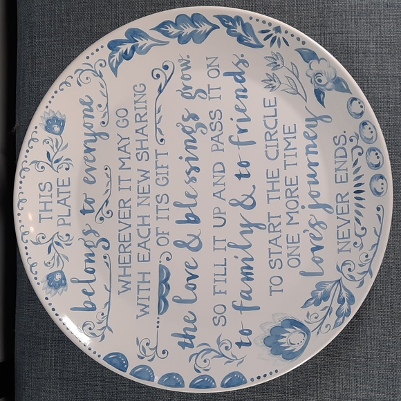 Giving Sharing Plate Platter Love Blessing Gift Present Family Friends Neighbors - Picture 1 of 4